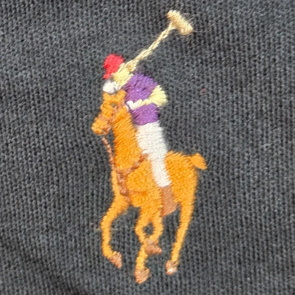 Polo Ralph Lauren Long Sleeve Polo Mens XL Pima Interlock Flesh Pony Black Shirt